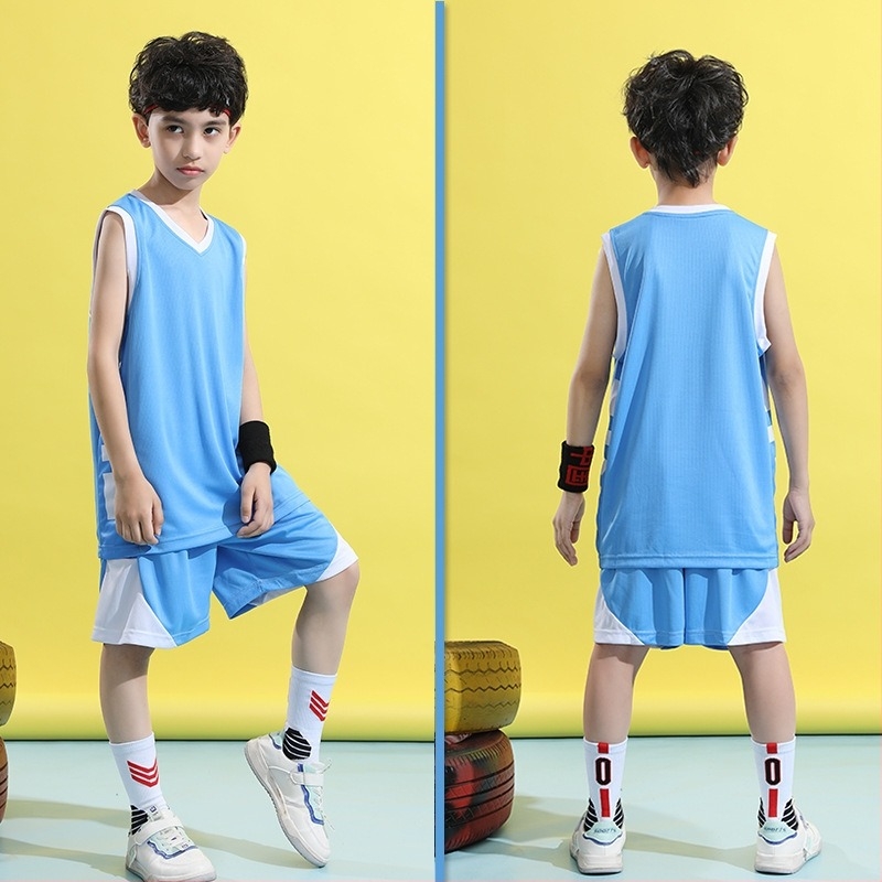 Set tricou baschet pentru copii, reversibil pentru băieți — Milk Silk, 100% poliester, căptușeală Milk Silk, pentru toate sezoanele