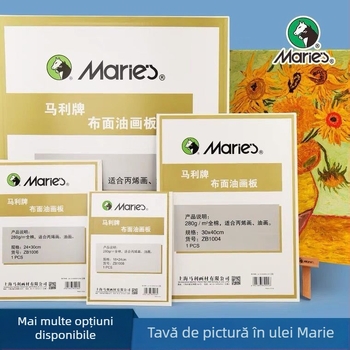 Tavă de desen pe pânză pentru ulei și acrilic, pânză din bumbac 280 g/m², pătrată, subțire și portabil