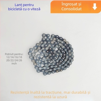 Lanț pentru bicicletă Red Star – îngroșat, single-speed, universal pentru biciclete, biciclete pliabile și biciclete electrice