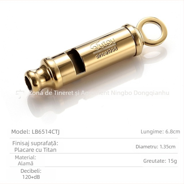 Fluier cu cap de tigru din cupru - HUTOU, Fluier, Fără logo, Fără personalizare