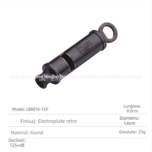 Fluier cu cap de tigru din cupru - HUTOU, Fluier, Fără logo, Fără personalizare