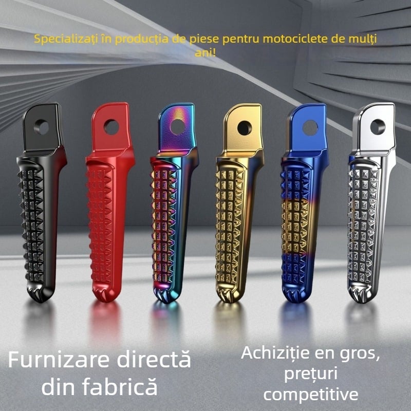 Pedala spate universal din metal pentru motociclete, electroplacată