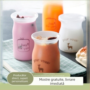 Cupa PP pentru budincă cu capac – rezistentă la temperaturi înalte, de calitate alimentară, imprimare personalizabilă (offset, serigrafie, UV, relief)