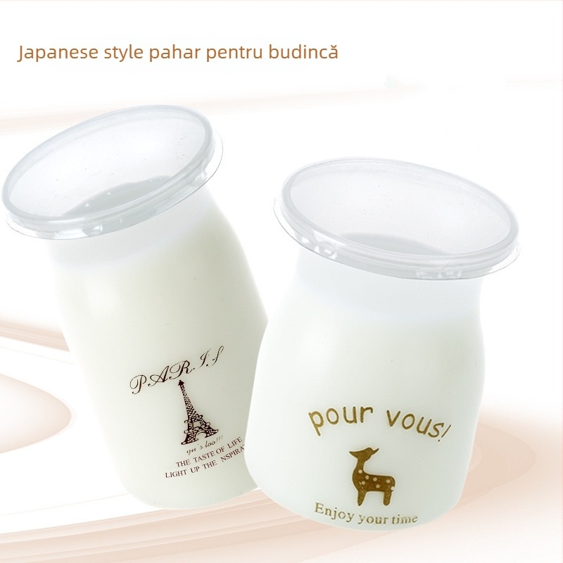 Cupa PP pentru budincă cu capac – rezistentă la temperaturi înalte, de calitate alimentară, imprimare personalizabilă (offset, serigrafie, UV, relief)