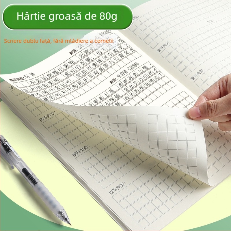 Huge caiet cu desene animate pentru elevi din învățământul primar, legare spirală, 50–100 de pagini