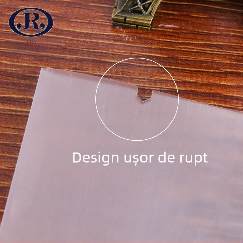 Pungă de ambalare pentru produse de patiserie – finisaj translucid, sigilare, imprimare gravură, personalizabil, brand Jerry.