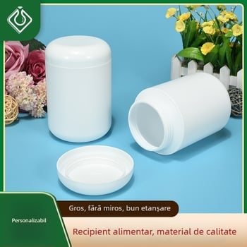 Borcan din HDPE pentru pudră proteică, cu gură largă și capac, 900 ml, pentru ambalaje de sănătate și farmaceutice, Xianglin