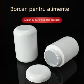 Borcan din HDPE pentru pudră proteică, cu gură largă și capac, 900 ml, pentru ambalaje de sănătate și farmaceutice, Xianglin
