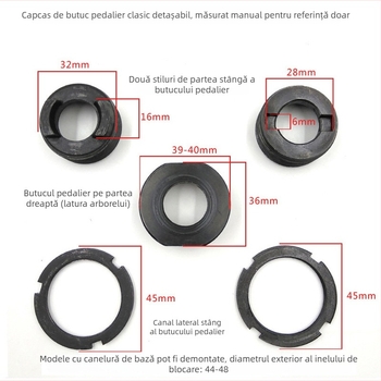 Cheie pentru bicicletă – oțel inoxidabil, instrument de demontare a axului și instalare ainelui de blocare, compatibil cu gaură pătrată, BIKERSAY, cu posibilitate de personalizare