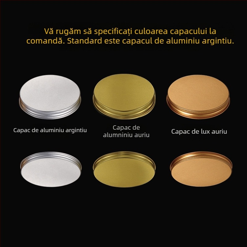 Borcan plastic PET transparent cu gură largă, capac etanș, pentru ambalarea nucilor, disponibil în mai multe capacități