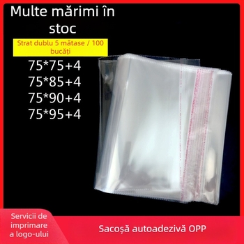 Sac transparent autoadeziv pentru tablouri decorative 75×95 cm; pungă mare din plastic pentru rame.