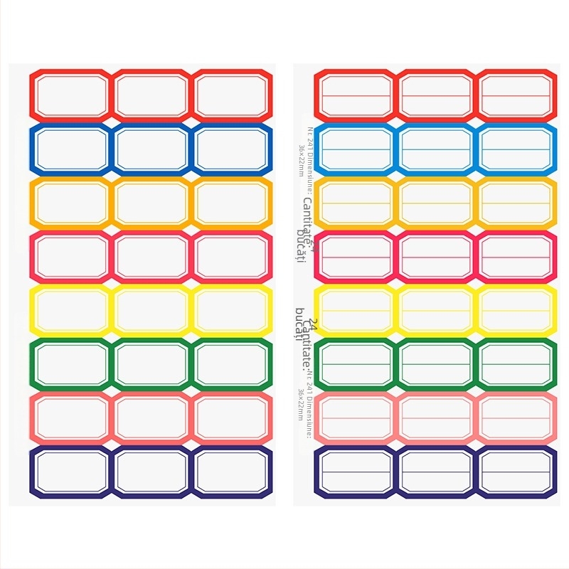 Etichetă scrisă de mână; Hârtie pentru etichete autocolante; Brand: Chuangyi; Model: CY7050; Etichete pe pagină: 10