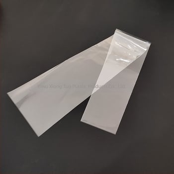 Sac trapezoidal OPP pentru ambalarea bambusului norocos, pungă de flori transparentă perforată