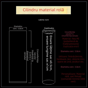 Țeavă PE pentru ambalare – cilindru transparent, cu film gros, pentru ambalare industrială