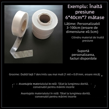 Țeavă PE pentru ambalare – cilindru transparent, cu film gros, pentru ambalare industrială