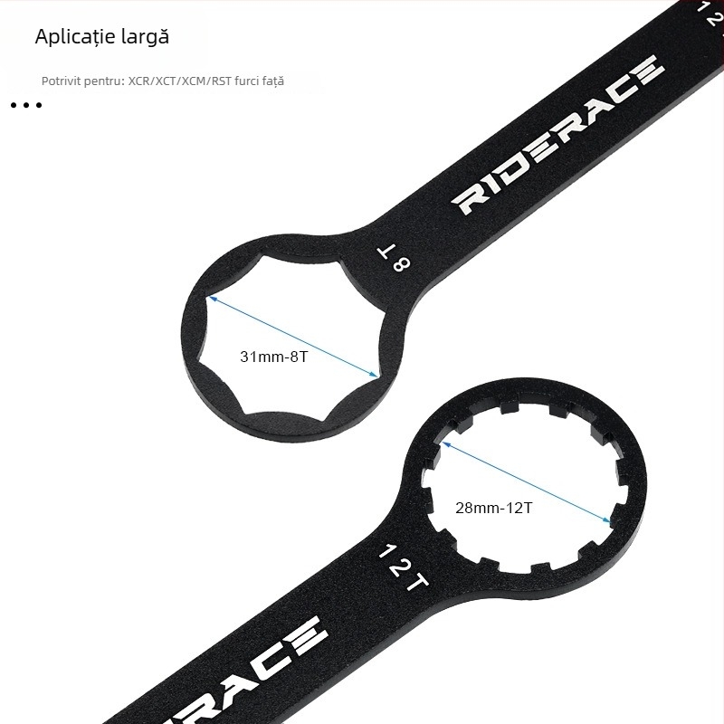 Riderace cheie demontare capac furcă față MTB, aliaj de aluminiu, compatibil XCR/XCM