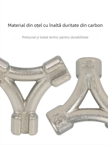 VXM Cheie pentru spițe – instrument triunghiular pentru spițe, din oțel de carbon, pentru biciclete de munte