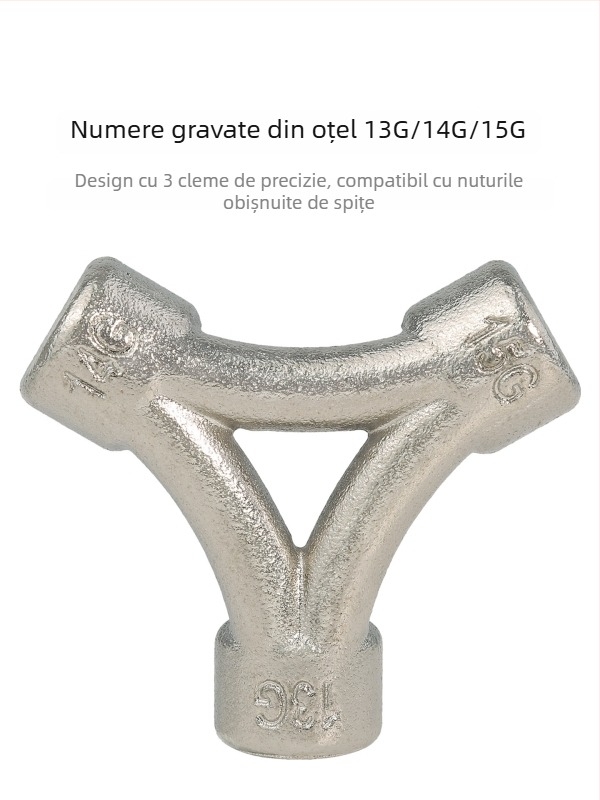 VXM Cheie pentru spițe – instrument triunghiular pentru spițe, din oțel de carbon, pentru biciclete de munte