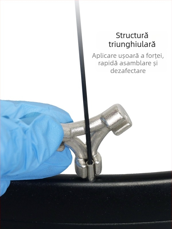 VXM Cheie pentru spițe – instrument triunghiular pentru spițe, din oțel de carbon, pentru biciclete de munte