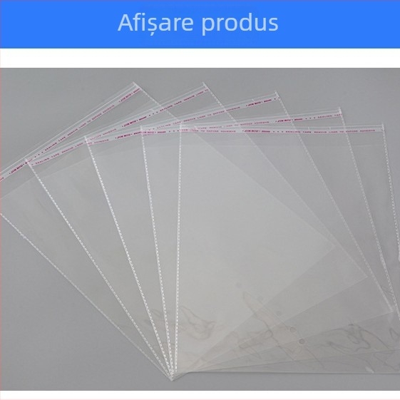 Pungi OPP transparente pentru haine, pungă autoadezivă OPP cu logo personalizabil