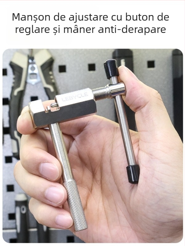 Unealtă universală pentru tăierea lanțului bicicletei, oțel aliat, marcă Lebycle, personalizare disponibilă