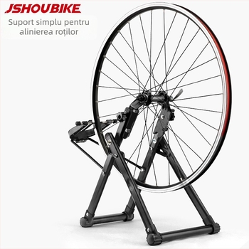 JSHOU BIKE Unealtă de aliniere a cercului pentru bicicletă de munte – oțel + plastic, Tabel de reglaj al cercului