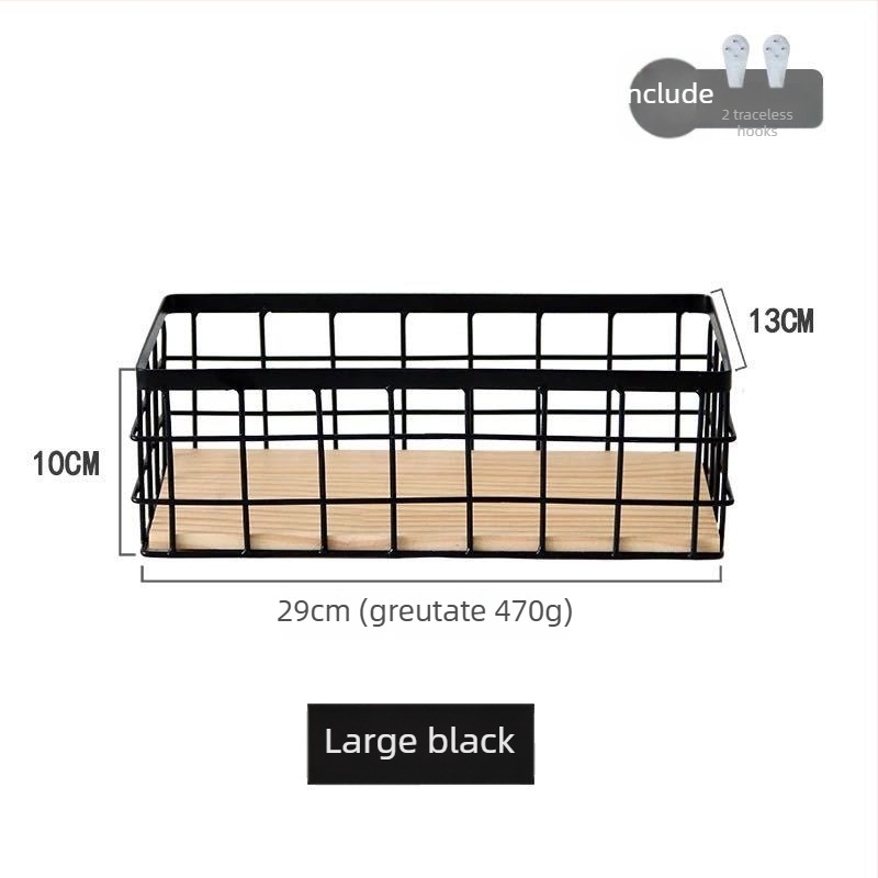 Cutie de depozitare pentru birou în stil japonez, cadru metalic, montaj pe perete pentru cosmetice (Modelul 001)