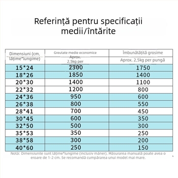 Geantă din plastic transparent, tip vestă, de unică folosință, pentru takeaway și ambalare generală