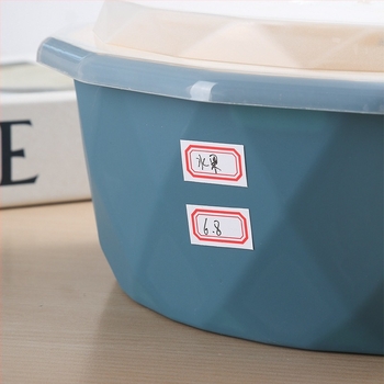 Etichetă de hârtie scrisă de mână, autocolantă, 64 etichete pe pagină, model TM191113C802, Mărci private autorizate: Da