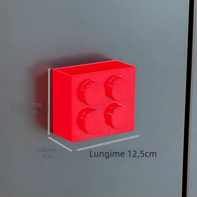 Cutie de depozitare magnetică pentru cosmetice, montată pe perete — plastic, stil modern minimalist, 0,56 kg