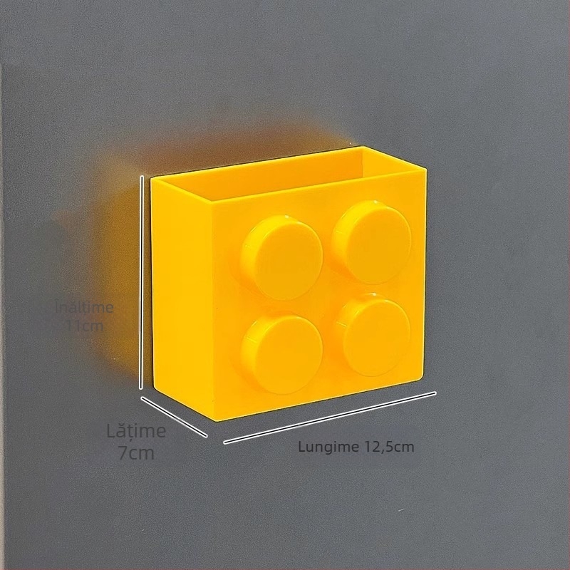 Cutie de depozitare magnetică pentru cosmetice, montată pe perete — plastic, stil modern minimalist, 0,56 kg