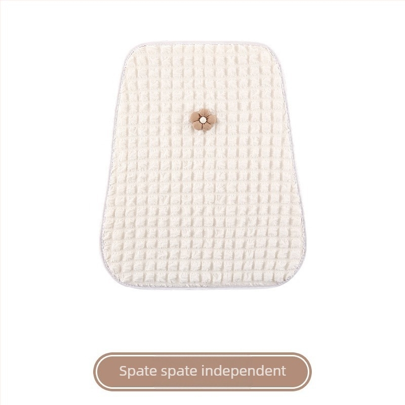 Pernă de șezut auto, universală pentru patru anotimpuri, suprafață pufoasă, umplutură din fibre sintetice, husă pentru scaunul din spate, dintr-o singură bucată