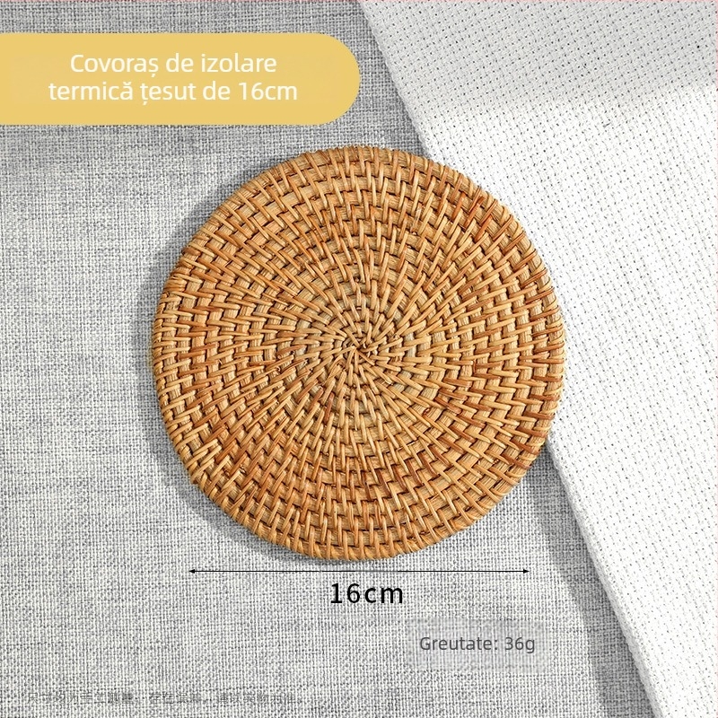 Covoraș izolant din ratan — Brand Friendly; Material: lemn; Cod produs: Qtgrd-001; Stil rural; lansat toamna 2017