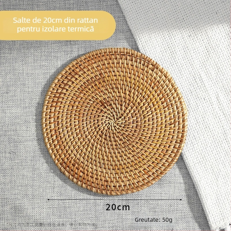 Covoraș izolant din ratan — Brand Friendly; Material: lemn; Cod produs: Qtgrd-001; Stil rural; lansat toamna 2017