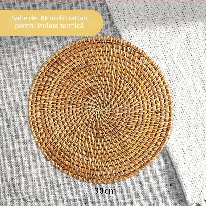 Covoraș izolant din ratan — Brand Friendly; Material: lemn; Cod produs: Qtgrd-001; Stil rural; lansat toamna 2017