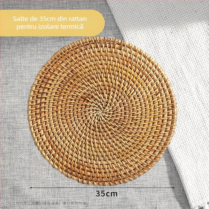 Covoraș izolant din ratan — Brand Friendly; Material: lemn; Cod produs: Qtgrd-001; Stil rural; lansat toamna 2017