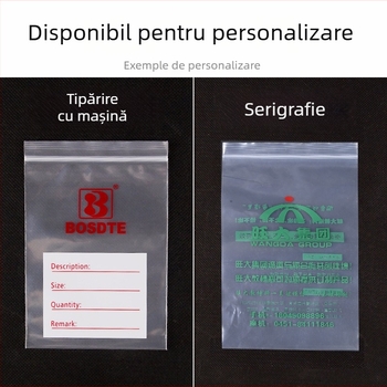 Pungi PE – Pungi transparente ZIP pentru cadouri și bijuterii, brand Fang Zhuo, grosime dublă 8 Silk, producție zilnică 5 tone