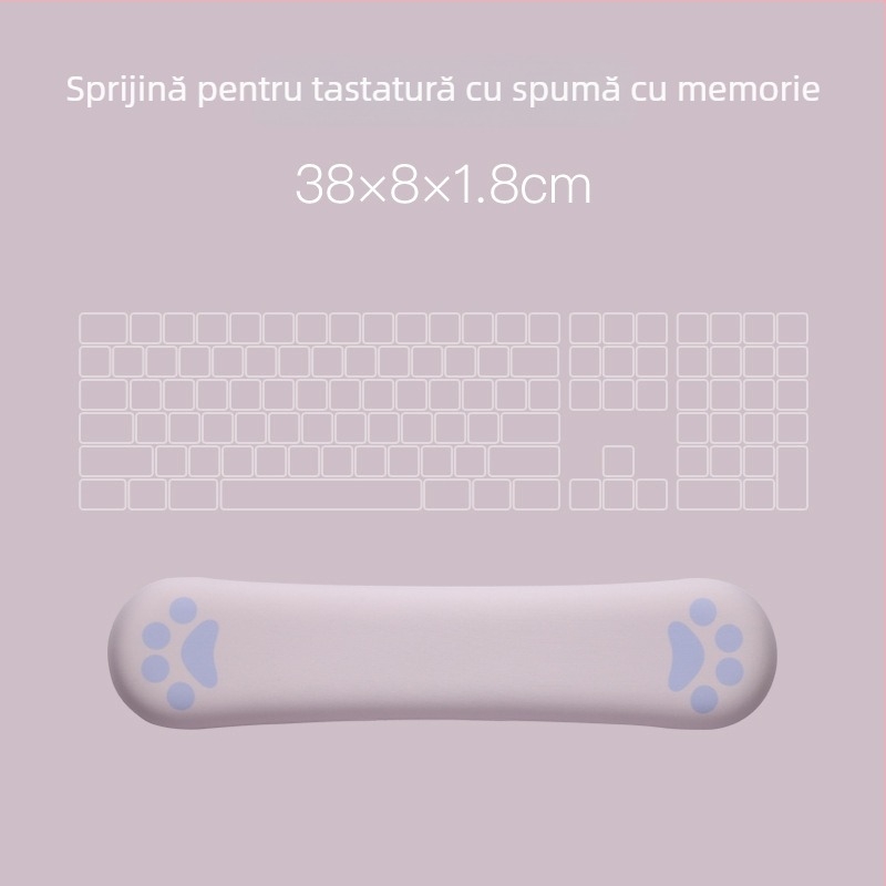 Suport pentru încheietură cu design pisică, din țesătură, model MZ-X5S4