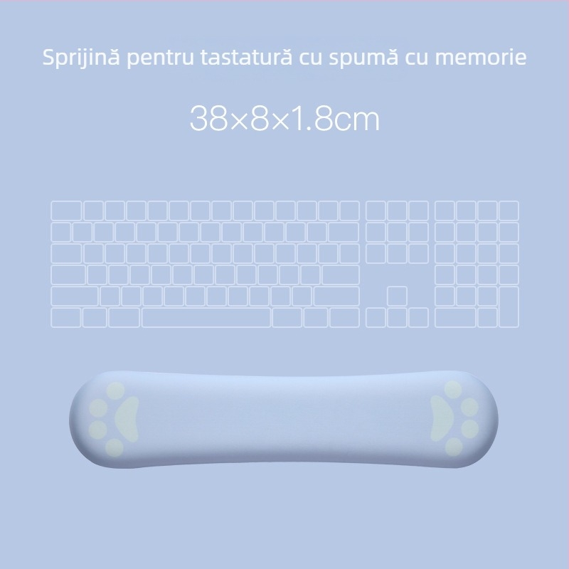 Suport pentru încheietură cu design pisică, din țesătură, model MZ-X5S4