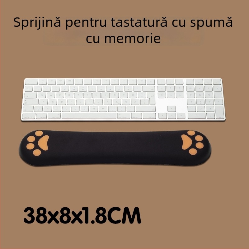 Suport pentru încheietură cu design pisică, din țesătură, model MZ-X5S4