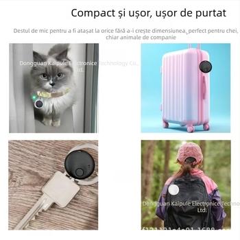 GPS tracker AD001 pentru Android și iOS – carcasă ABS, baterie 230mAh, rază wireless nelimitată