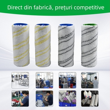 Consumabile Kärcher pentru mașina de curățat podea - kit perie cu role, pentru uz casnic, potrivit pentru suprafețe peste 150 m²