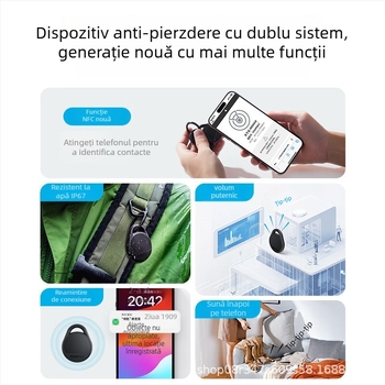 Accesoriu AirTag anti-pierdere Br11 pentru iOS — Momax, Baterie: 1, Distanță wireless: 1, Funcție suplimentară: 1