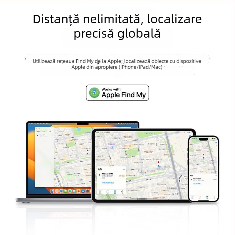 Accesoriu AirTag anti-pierdere Br11 pentru iOS — Momax, Baterie: 1, Distanță wireless: 1, Funcție suplimentară: 1