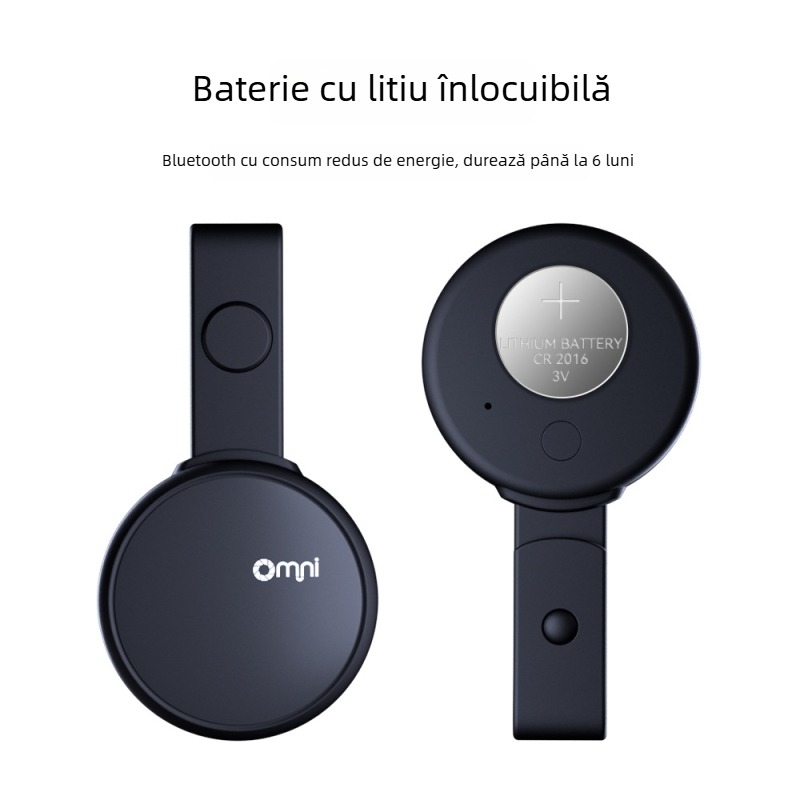 Senzor Bluetooth compact pentru biciclete și vehicule electrice, model Opd03, rază de 10 m, baterie CR2016 3V, ABS+PC, compatibil cu iOS