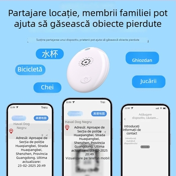 Dispozitiv de urmărire anti-pierdere D05 - Versiune magnetică; Baterie 240, Platforma Android, GPS, Căutare prin sunet, Greutate 12 g