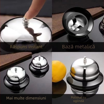 Clopot de servire a alimentelor din oțel inoxidabil, pentru bucătărie și bar, personalizabil cu logo.