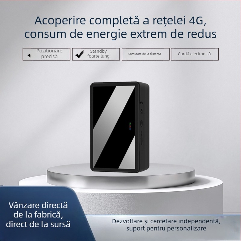 H10-D Trackere GPS 4G, locator auto cu magnet puternic, monitorizare anti-pierdere, acuratețe GPS 5 m, autonomie baterie 600–720 h, antenă ceramică