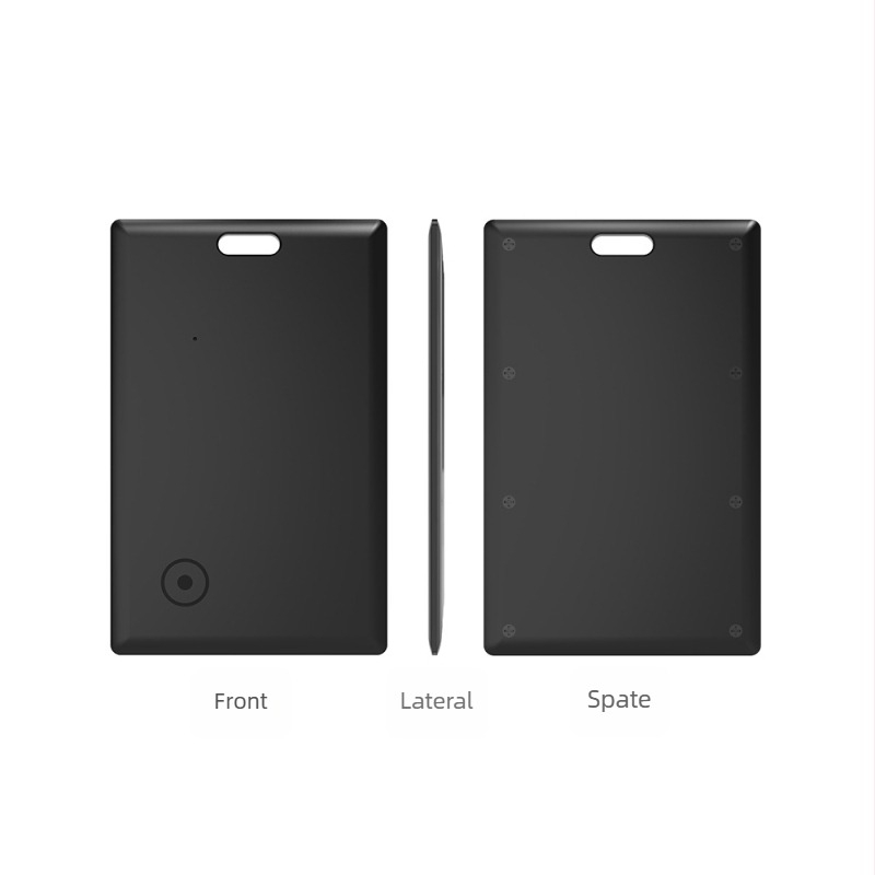 Locator fără fir pentru carduri și portofel cu pașaport, anti-pierdere, ultra-subțire — 240 mAh, compatibil iOS, ABS, rază 10–20 m interior, 20–50 m exterior