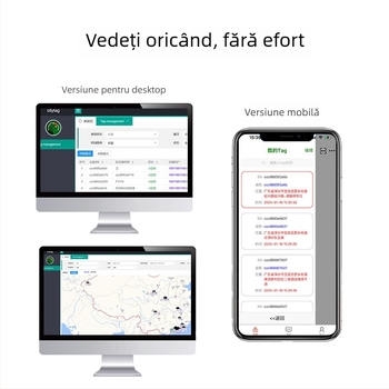 Locator anti-pierdere pentru portofele/genți, Bluetooth 5.0, carcasă ABS, baterie CR2032, 16 g, partajare locației și urmărire